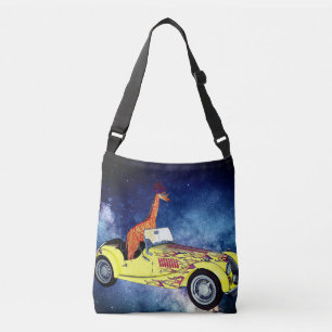 Giraffe in de ruimte Canvas tas