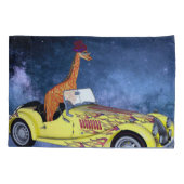 Giraffe in de ruimte Kussensloop (Achterkant)