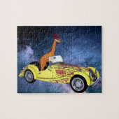 Giraffe in de ruimte Puzzel (Horizontaal)