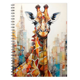 Giraffe in de Stad Notitieboek Journaal