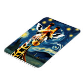 Giraffe in de Sterrennacht Magneet (Linkerzijde)