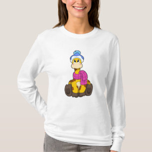 Giraffe in de winter met Scarf en Pet T-shirt