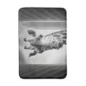 Giraffe in een Cityscape Badmat (Voorkant Verticaal)
