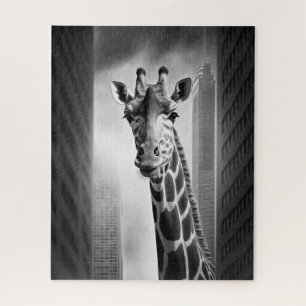 Giraffe in een Cityscape Legpuzzel