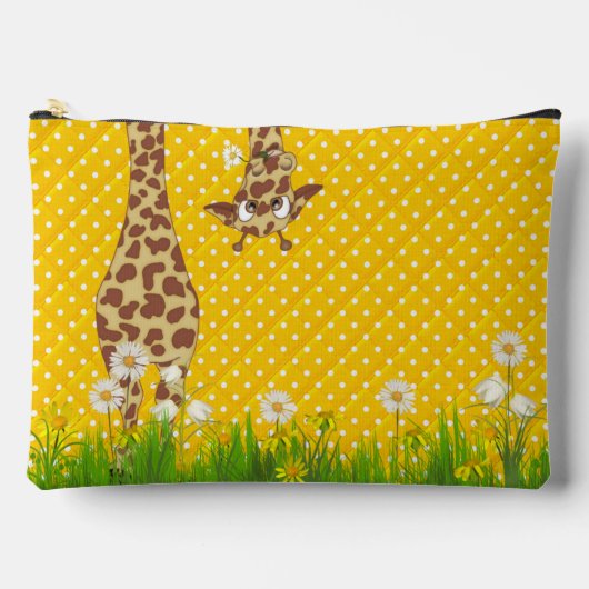 Giraffe in Grass op Polka Dots Etui (Voorkant)