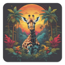 Giraffe in het Oerwoud |