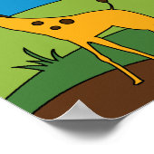 Giraffe in het Poster van het wilde Kinder Room De (Hoek)