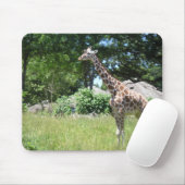 Giraffe in het wild muismat (Met muis)