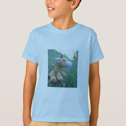 Giraffe in het wilde - Kinder T-shirt (Voorkant)