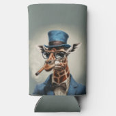 Giraffe in hoge hoed en jas (Achterkant)