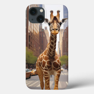 Giraffe in NYC iPhone 13 Hoesje