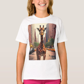 Giraffe in NYC T-shirt