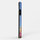 Giraffe in sparkly roze pet Case-Mate iPhone case (Achterkant/rechts)