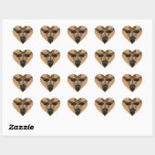 Giraffe Incognito Hart Sticker (Vel)