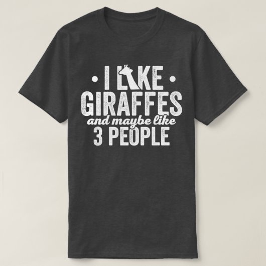 Giraffe Introvert Funny Cute Giraffe T-shirt (Design voorkant)