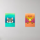 Giraffe & Jackal Poster Set 3 (Voorkant)