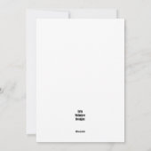 Giraffe Joyeuse Carte de Noël (Dos)