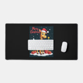 Giraffe Joyeux sapin de Noël Éclairage Père Noël G (Clavier et souris)