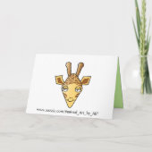Giraffe Kaart (Achterkant)