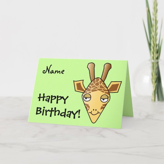 Giraffe Kaart (Voorkant)