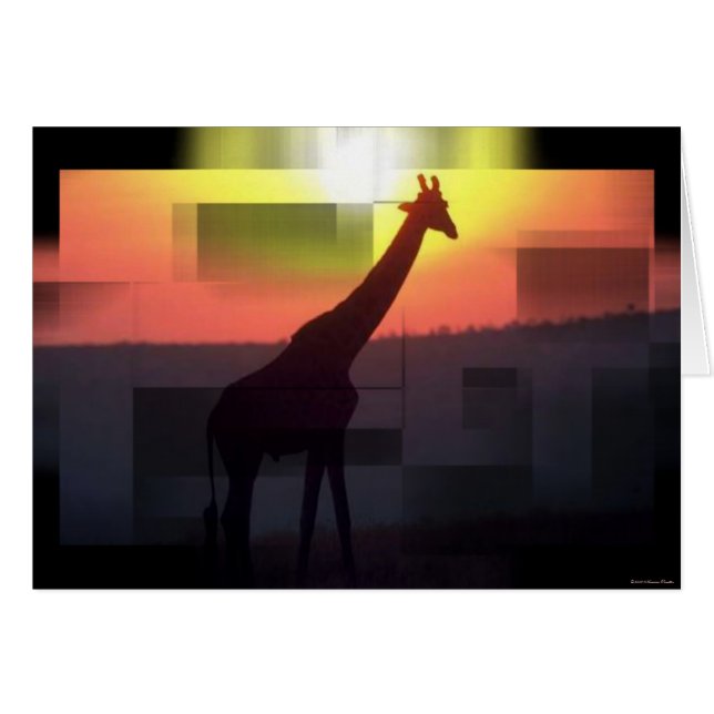 Giraffe Kaart (Voorkant Horizontaal)