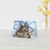 Giraffe Kaart (Gele Bloem)