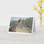 Giraffe Kaart (Gele Bloem)