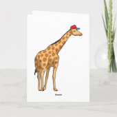 Giraffe Kap Kaart (Achterkant)