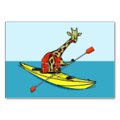 Giraffe Kayaking Kaart (Voorkant)