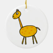 Giraffe Keramisch Ornament (Achterkant)