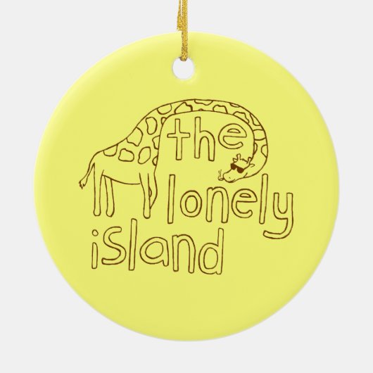 Giraffe Keramisch Ornament (Achterkant)