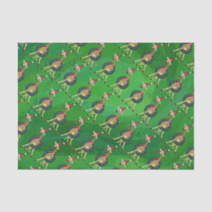 Giraffe kerstcadeaupapier tissuepapier