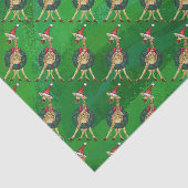 Giraffe kerstcadeaupapier tissuepapier (Detail)