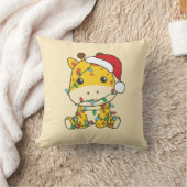 Giraffe Kerstmis Winter Dieren Vakantie Giraffes Kussen (Deken)