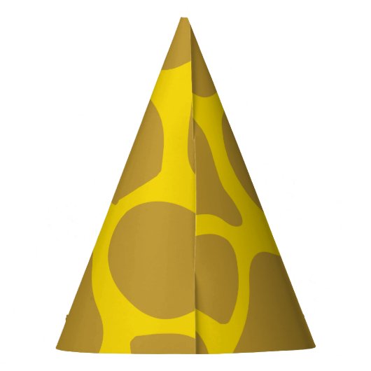 Giraffe Kind Safari Verjaardagsfeest Feesthoedjes (Achterkant)