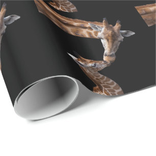 Giraffe Kisses-pakpapier Cadeaupapier