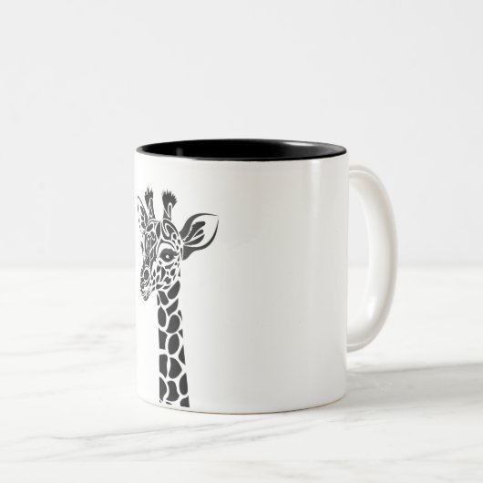 Giraffe koffiebeker mok beker schattig aangepast o (Voorkant rechts)
