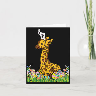 Giraffe Konijnenoren Dier Schattig Pasen 2023 Jong Kaart