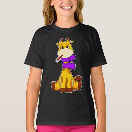 Giraffe Koorts thermometer T-shirt (Voorkant)