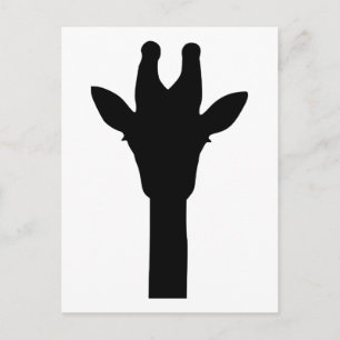 Giraffe kop briefkaart