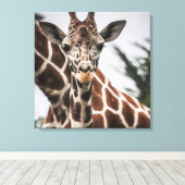 Giraffe kop Giraffe print Afrikaans dier (Insitu (Houten vloer))