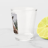 Giraffe kop Giraffe print Afrikaans dier Shot Glas (Rechts)