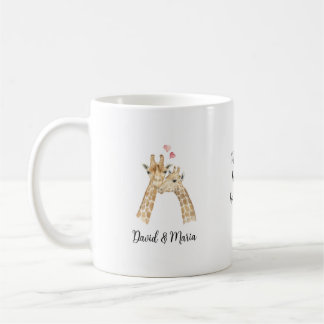 Giraffe Koppel Verliefd Koffiemok