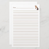 Giraffe koppen Betonstaal Briefpapier (Voorkant / Achterkant)