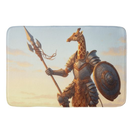Giraffe krijger badmat (Voorkant)