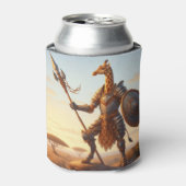 Giraffe krijger blikjeskoeler (Blikje Voorkant)