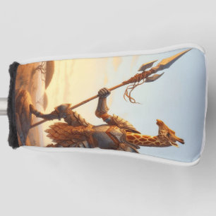 Giraffe krijger golfheadcover