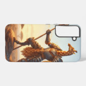 Giraffe krijger samsung galaxy hoesje (Achterkant horizontaal)