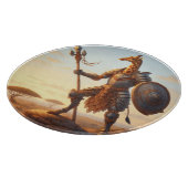 Giraffe krijger snijplank (Hoek)