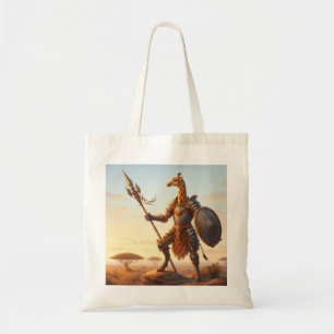 Giraffe krijger tote bag